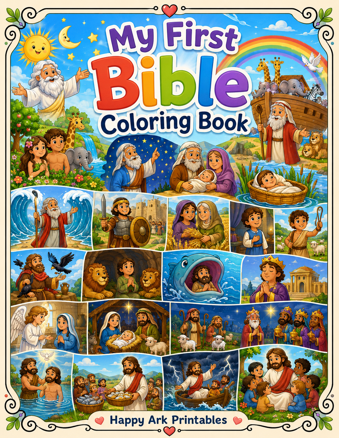 Bible Coloring Book + Activities for Kids | Printable PDF
