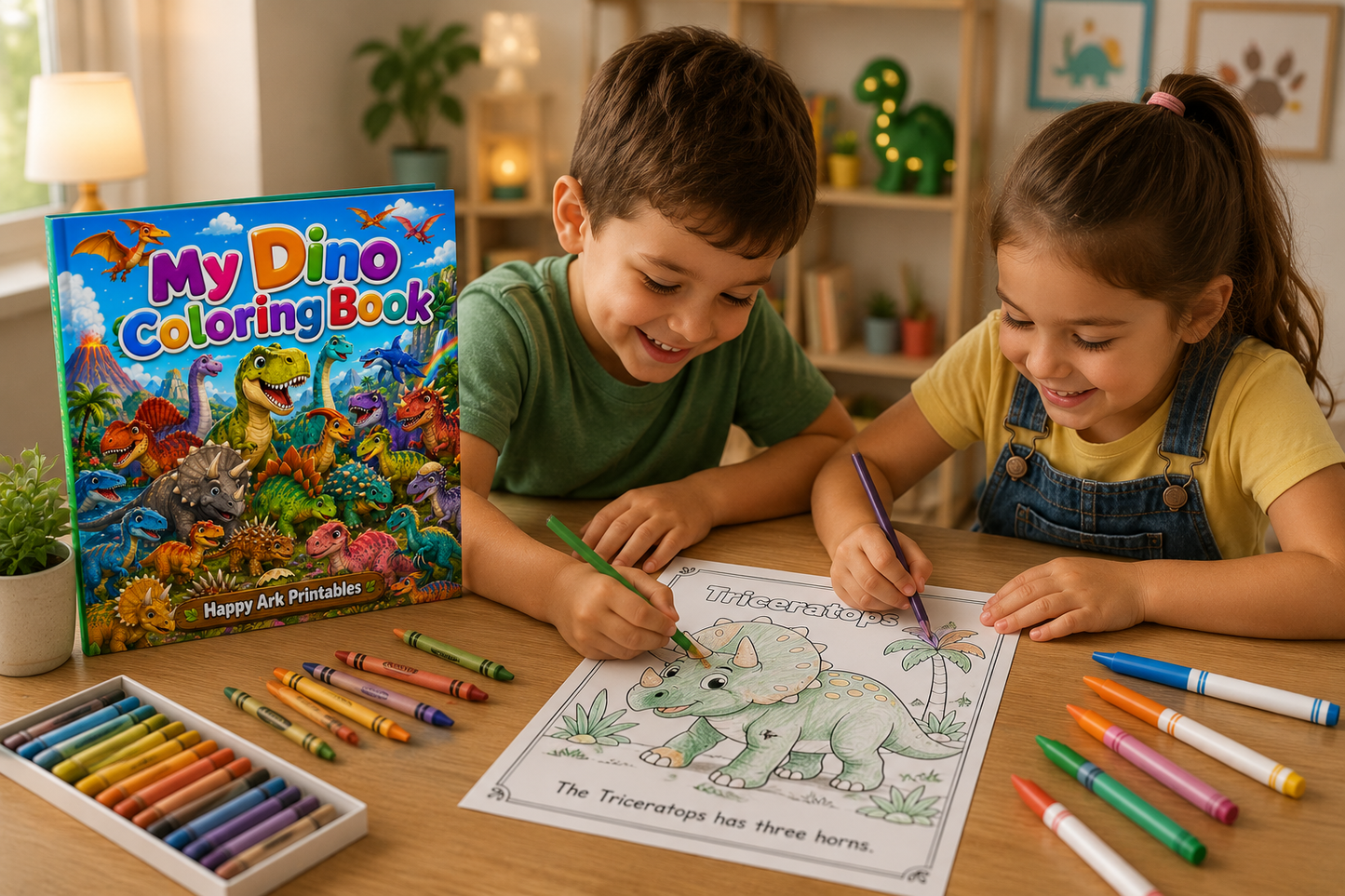 Dino Coloring Book for Kids | 31 Printable PDF Pages