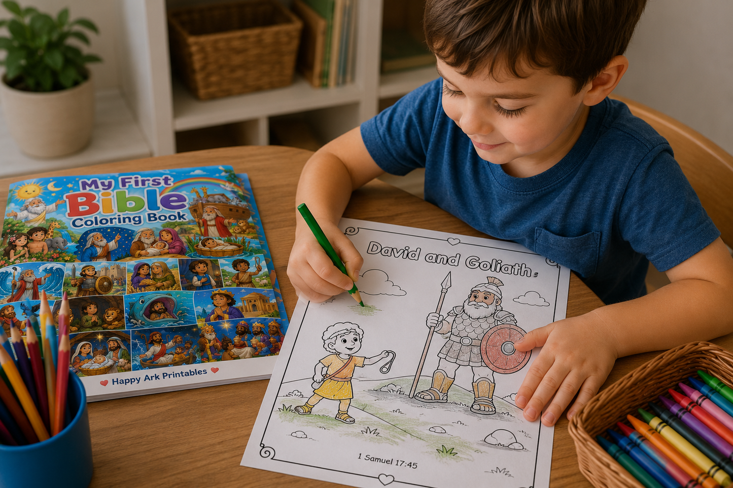 Bible Coloring Book for Kids | 31 Printable PDF Pages